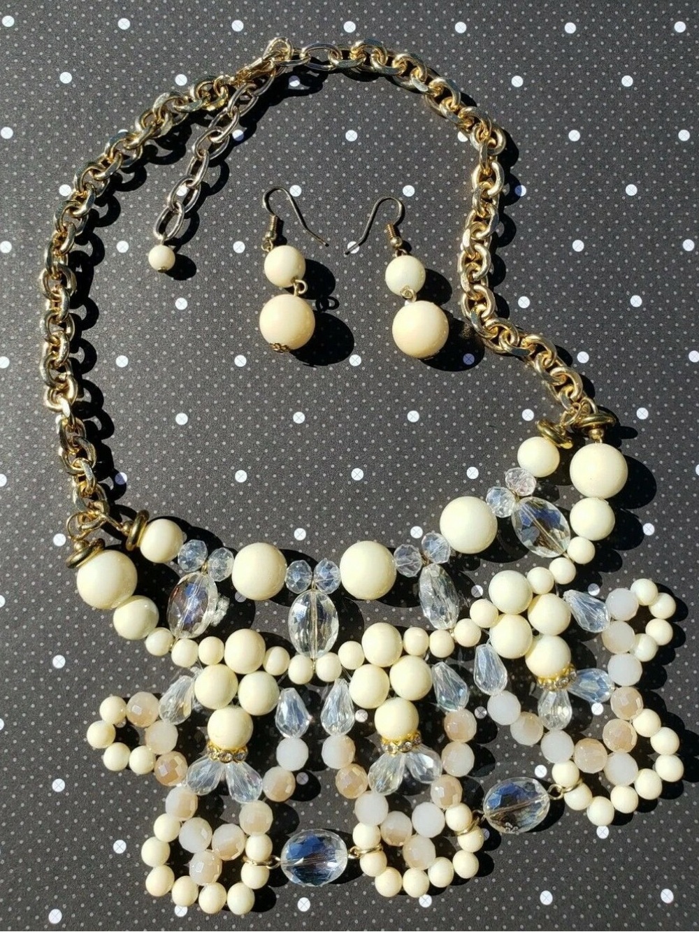 Fashion Statement Necklace & Earring Set NEW